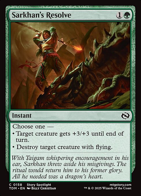 Sarkhan's Resolve 158