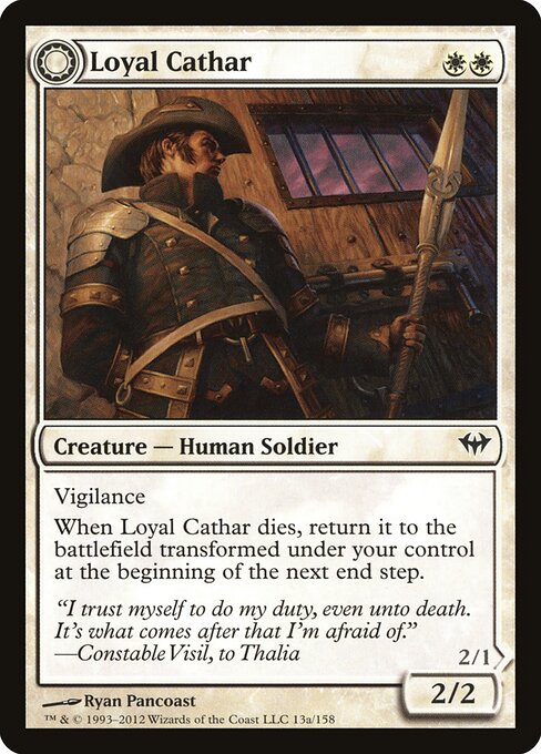 Loyal Cathar // Unhallowed Cathar 13