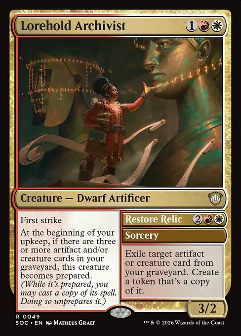 Lorehold Archivist // Restore Relic 49