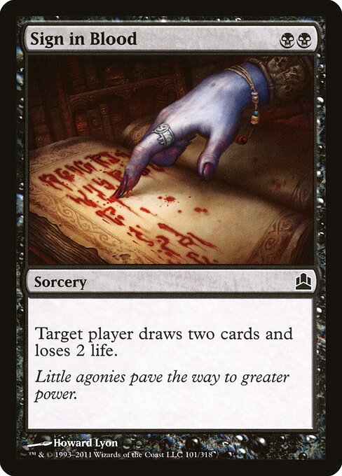 Sign in Blood 101