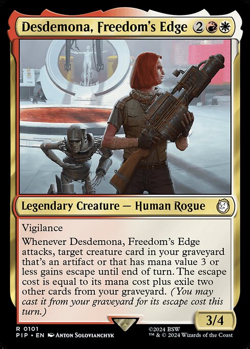 Desdemona, Freedom's Edge 101