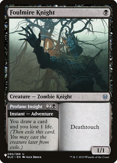 Foulmire Knight // Profane Insight ELD-90