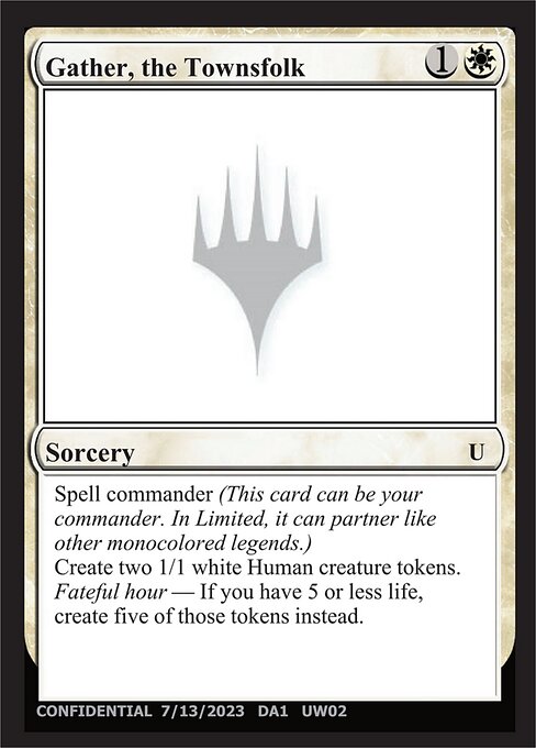 Gather, the Townsfolk UW02a