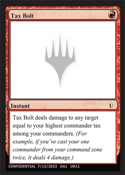 Tax Bolt UR11b