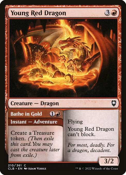 Young Red Dragon // Bathe in Gold 210