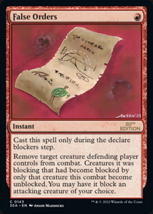 False Orders 143