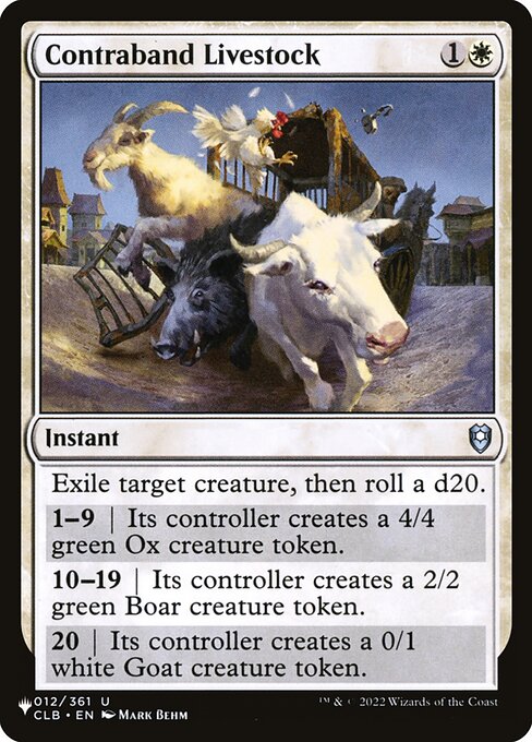 Contraband Livestock CLB-12