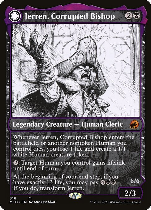Jerren, Corrupted Bishop // Ormendahl, the Corrupter 316