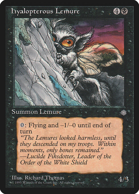 Hyalopterous Lemure 133