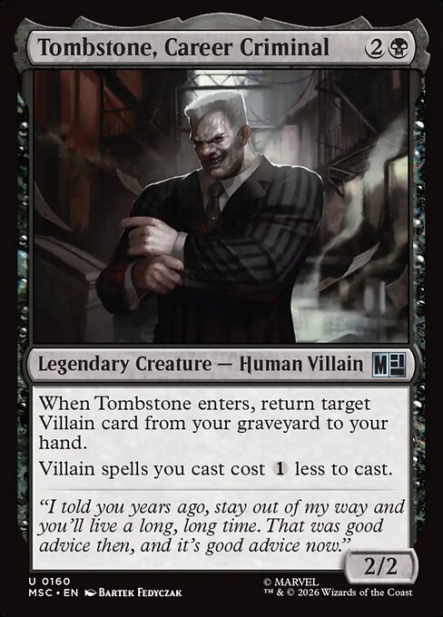 Tombstone, Career Criminal 160