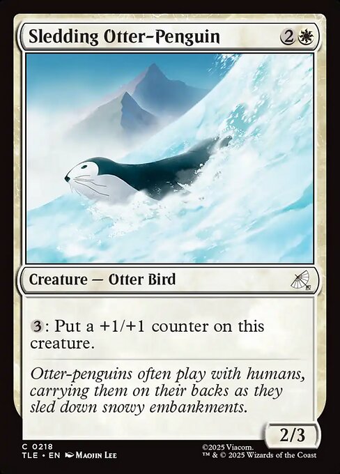 Sledding Otter-Penguin 218