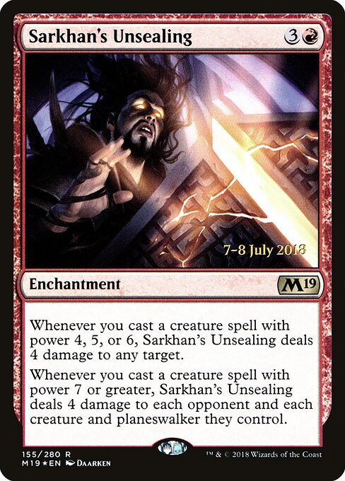 Sarkhan's Unsealing 155s