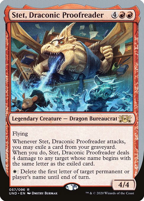 Stet, Draconic Proofreader 57