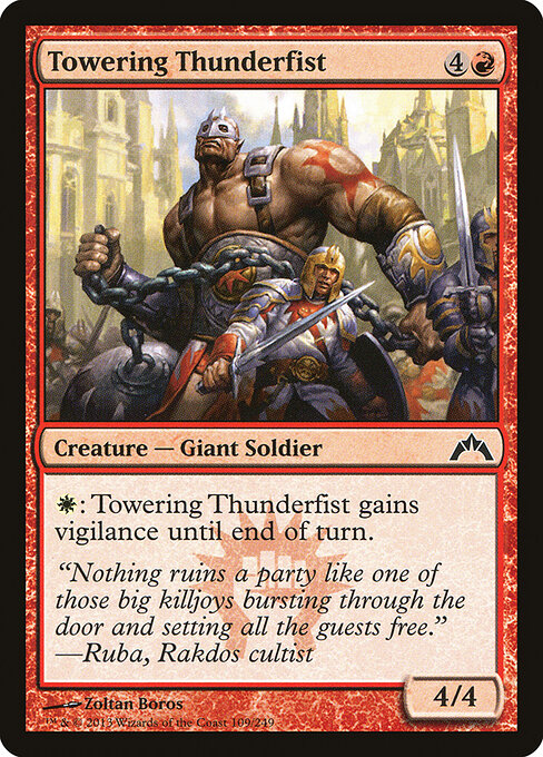 Towering Thunderfist 109
