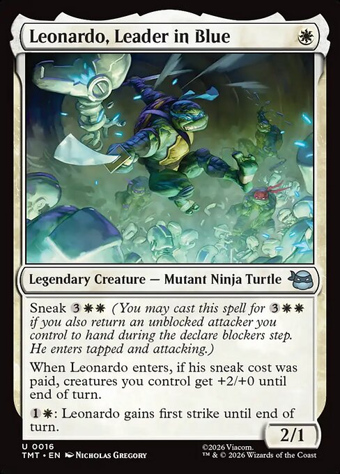 Leonardo, Leader in Blue 16