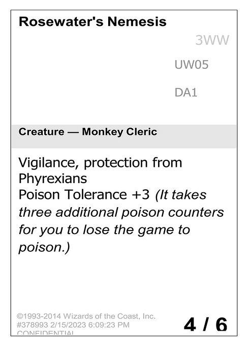 Rosewater's Nemesis UW05