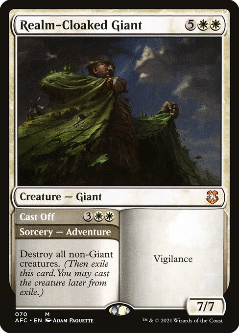 Realm-Cloaked Giant // Cast Off 70