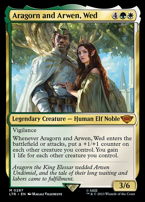 Aragorn and Arwen, Wed 287