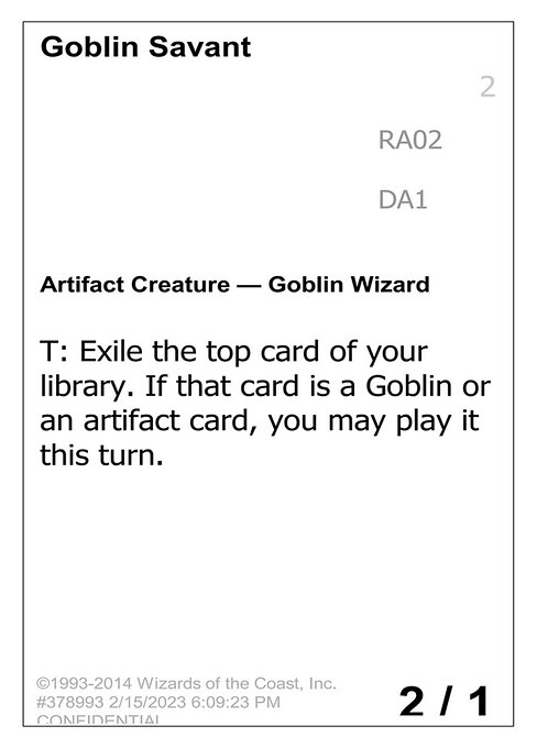 Goblin Savant RA02a