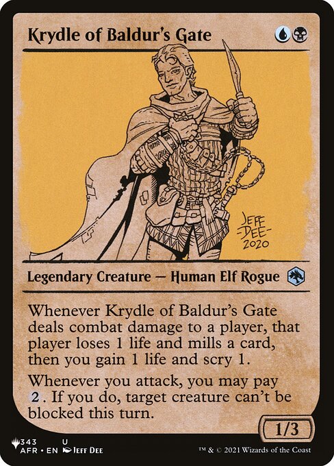 Krydle of Baldur's Gate AFR-343