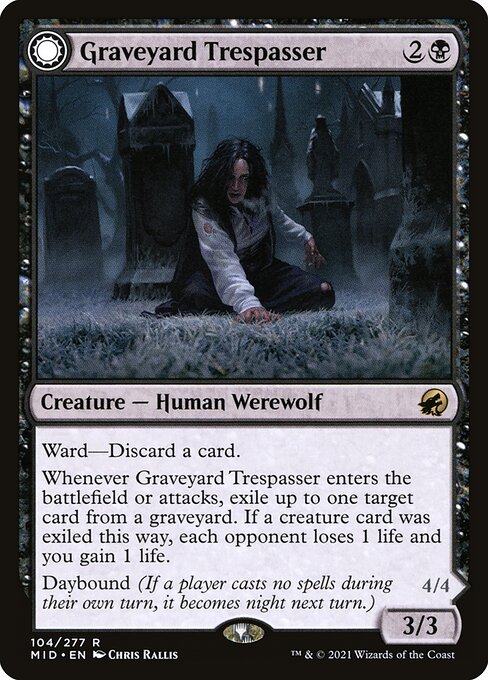 Graveyard Trespasser // Graveyard Glutton 104
