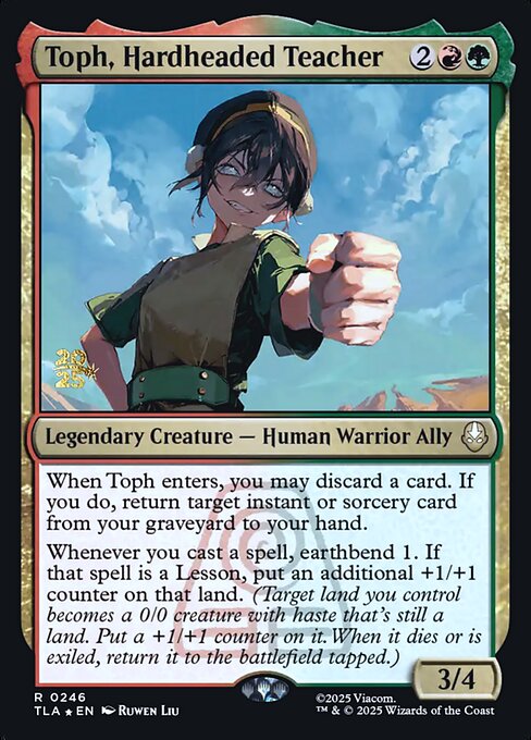Toph, Hardheaded Teacher 246s