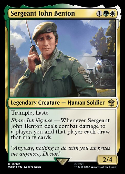 Sergeant John Benton 762
