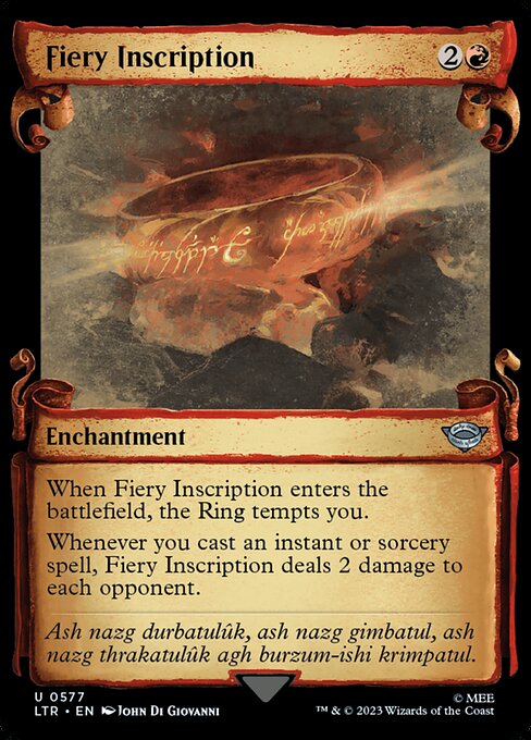 Fiery Inscription 577