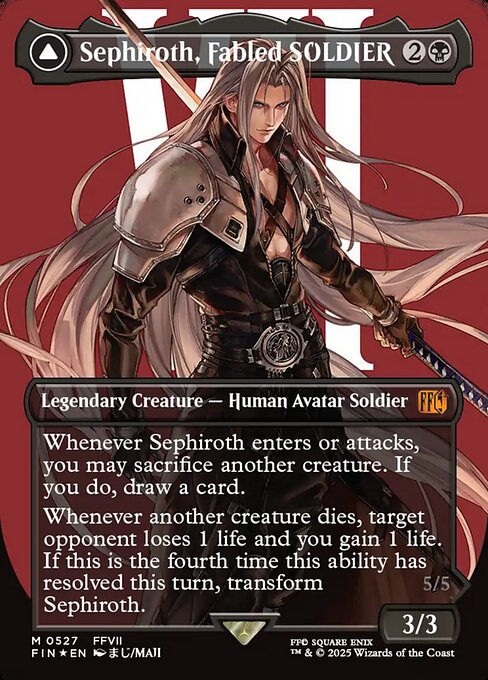 Sephiroth, Fabled SOLDIER // Sephiroth, One-Winged Angel 527