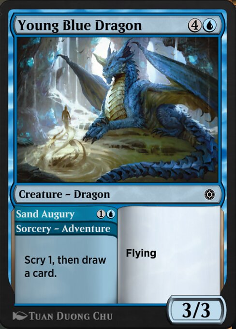 Young Blue Dragon // Sand Augury 138