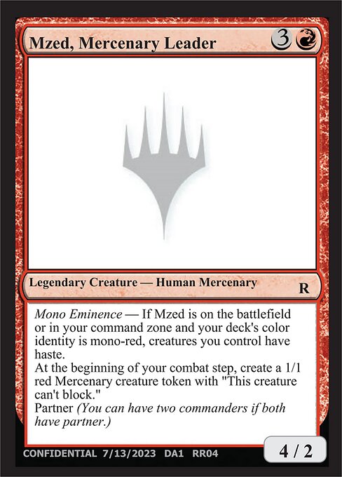 Mzed, Mercenary Leader RR04a