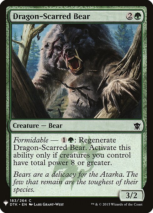Dragon-Scarred Bear DTK-183