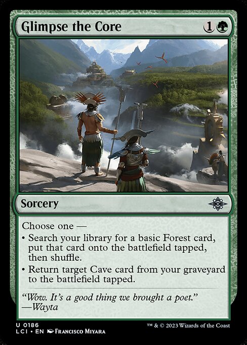 Glimpse the Core 186