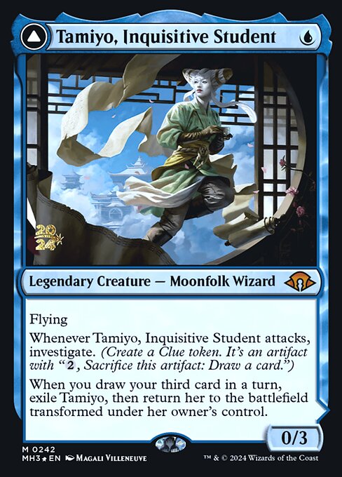 Tamiyo, Inquisitive Student // Tamiyo, Seasoned Scholar 242s