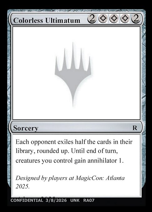 Colorless Ultimatum RA07