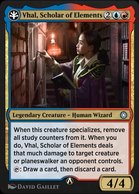 Vhal, Scholar of Elements 8r