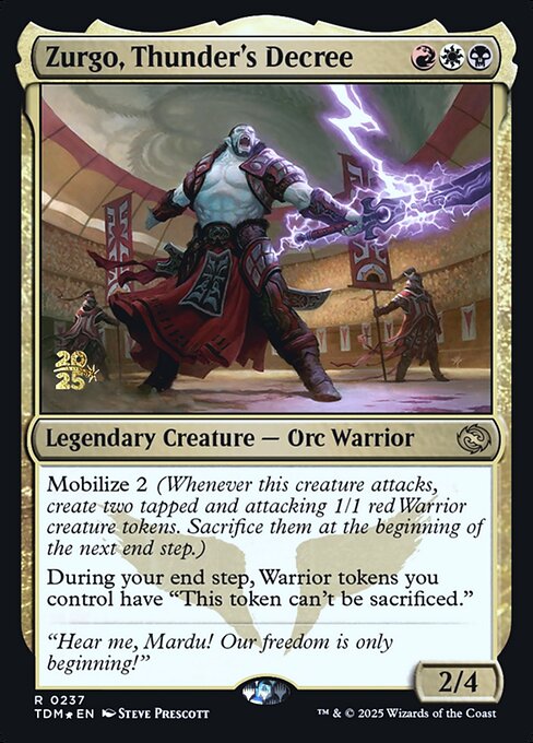 Zurgo, Thunder's Decree 237s