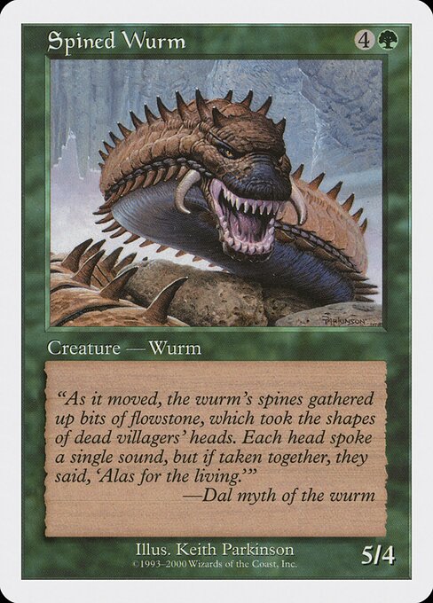 Spined Wurm 2001-1