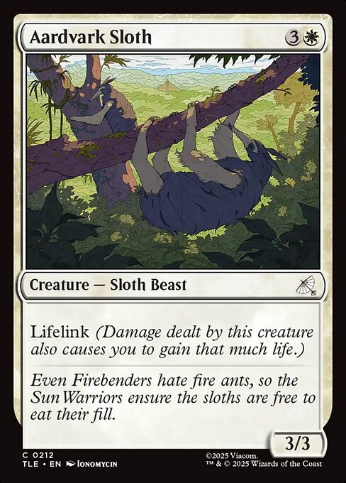 Aardvark Sloth 212