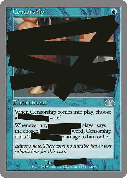 Censorship 15