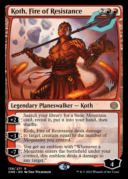 Koth, Fire of Resistance 138p