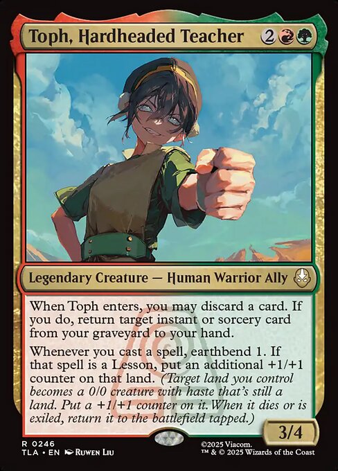 Toph, Hardheaded Teacher 246