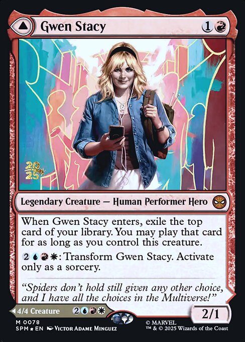 Gwen Stacy // Ghost-Spider 78s