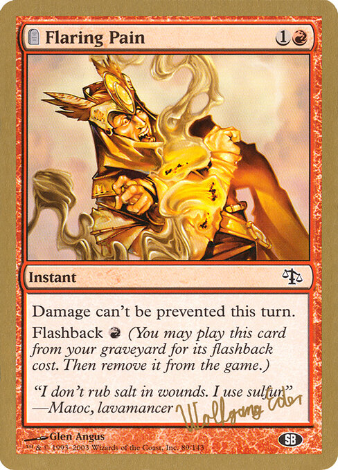 Flaring Pain we89sb