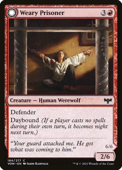Weary Prisoner // Wrathful Jailbreaker 184