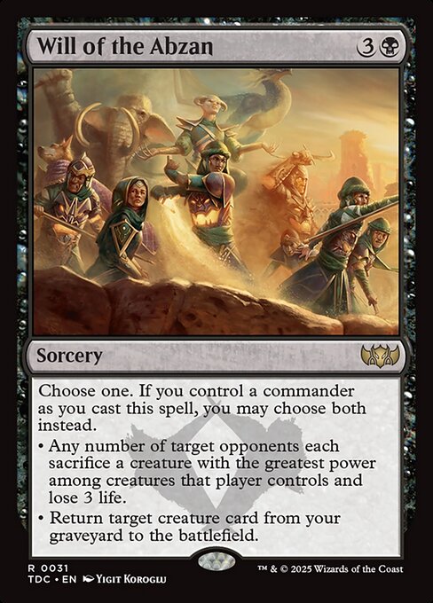 Will of the Abzan 31
