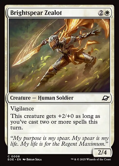 Brightspear Zealot 8