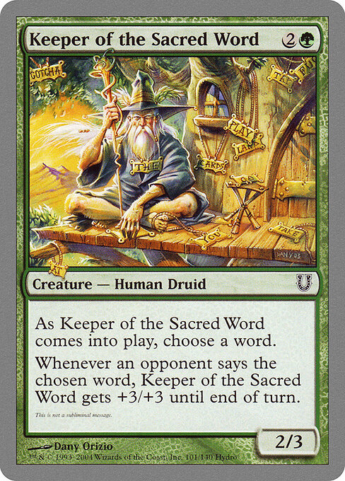 Keeper of the Sacred Word 101