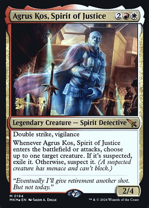 Agrus Kos, Spirit of Justice 184s