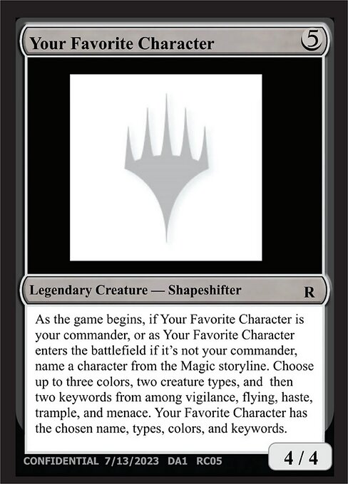 Your Favorite Character RC05c